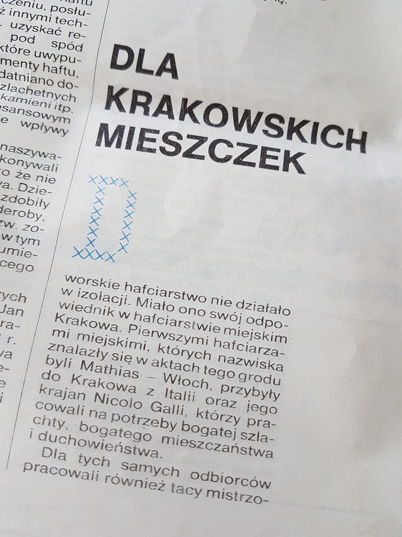 Dla krakowskich mieszczek